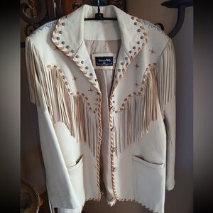 Patricia Wolf Fringe leather jacket
